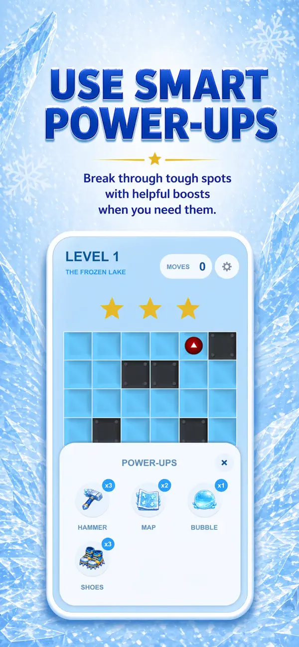 Polar Cipher power-up selection interface