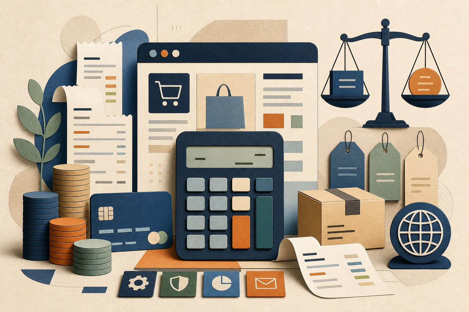 Ecommerce cost planning illustration